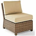 Classic Accessories Bradenton Outdoor Wicker Sectional Center Chair - Sand VE3051514
